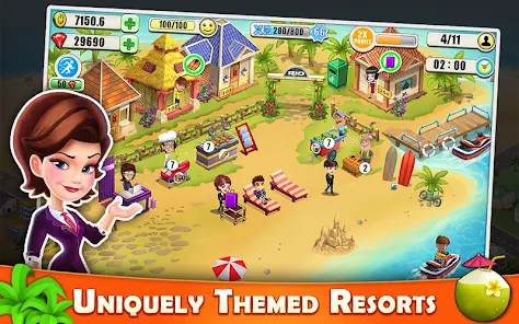 دانلود بازی Resort Tycoon-Hotel Simulation جدید به همراه مود